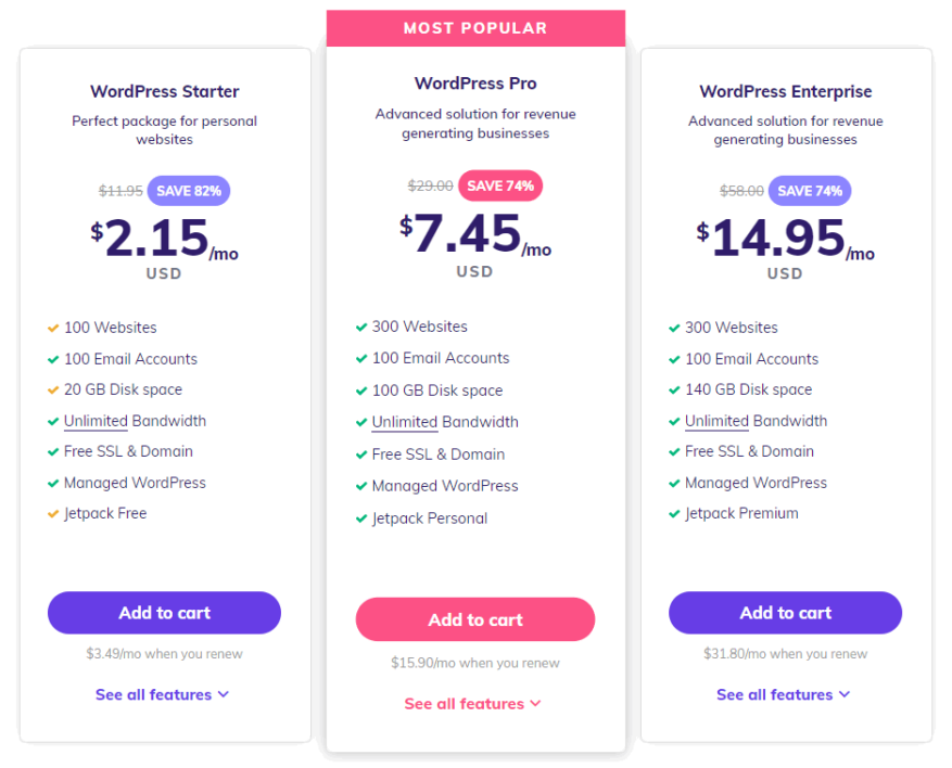 Hostinger Pricing & Plans